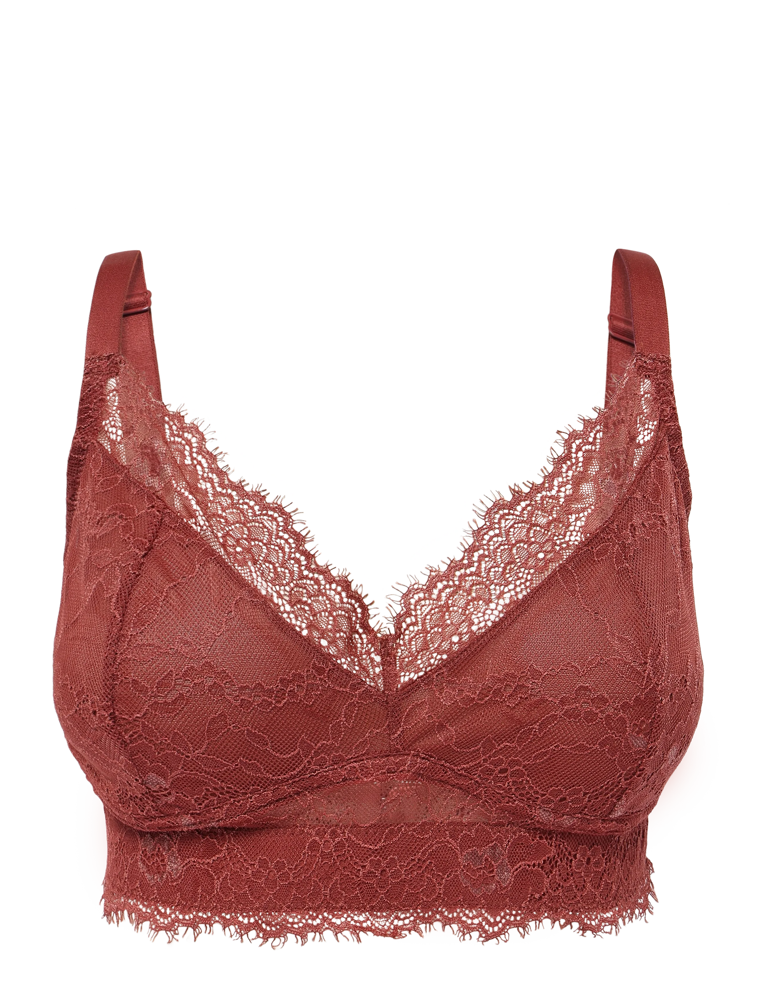 Understatement Underwear Lace Support Bra, Kvinder, Blonde Bralette, Brun, Str: S