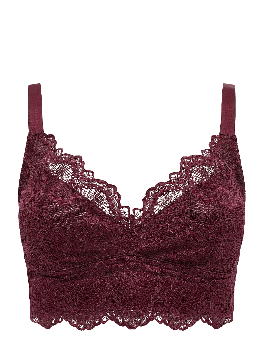 Understatement Underwear - Lace Support Bra - cherry - 0