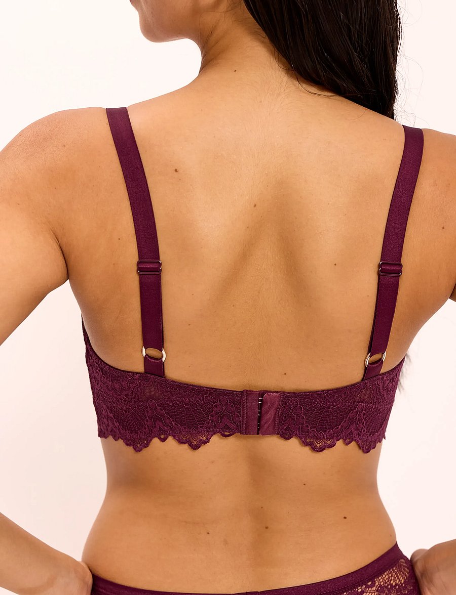 Understatement Underwear - Lace Support Bra - bralette - cherry - 3