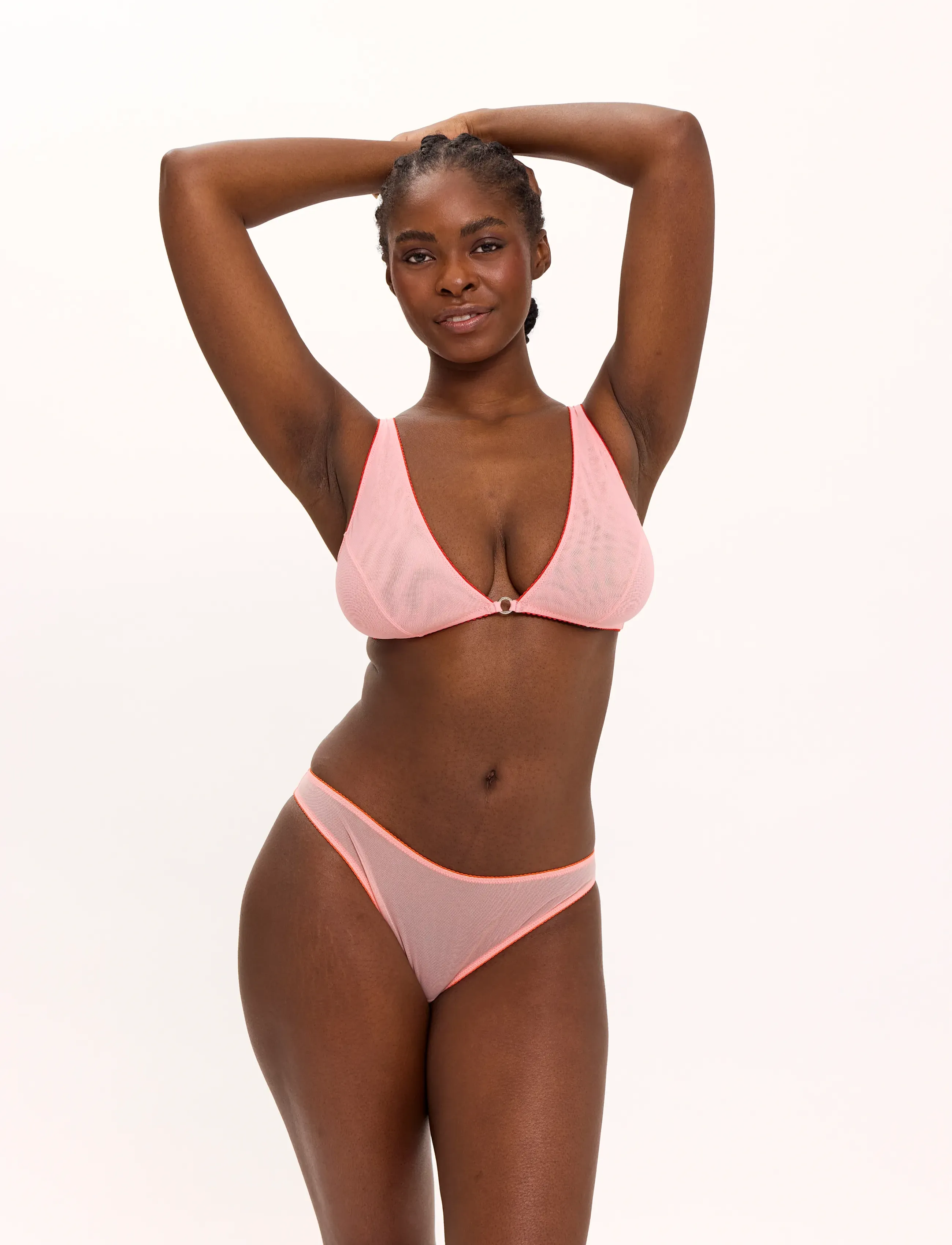 Understatement Underwear - Mesh Bikini Briefs - laveste priser - peach rose - 3