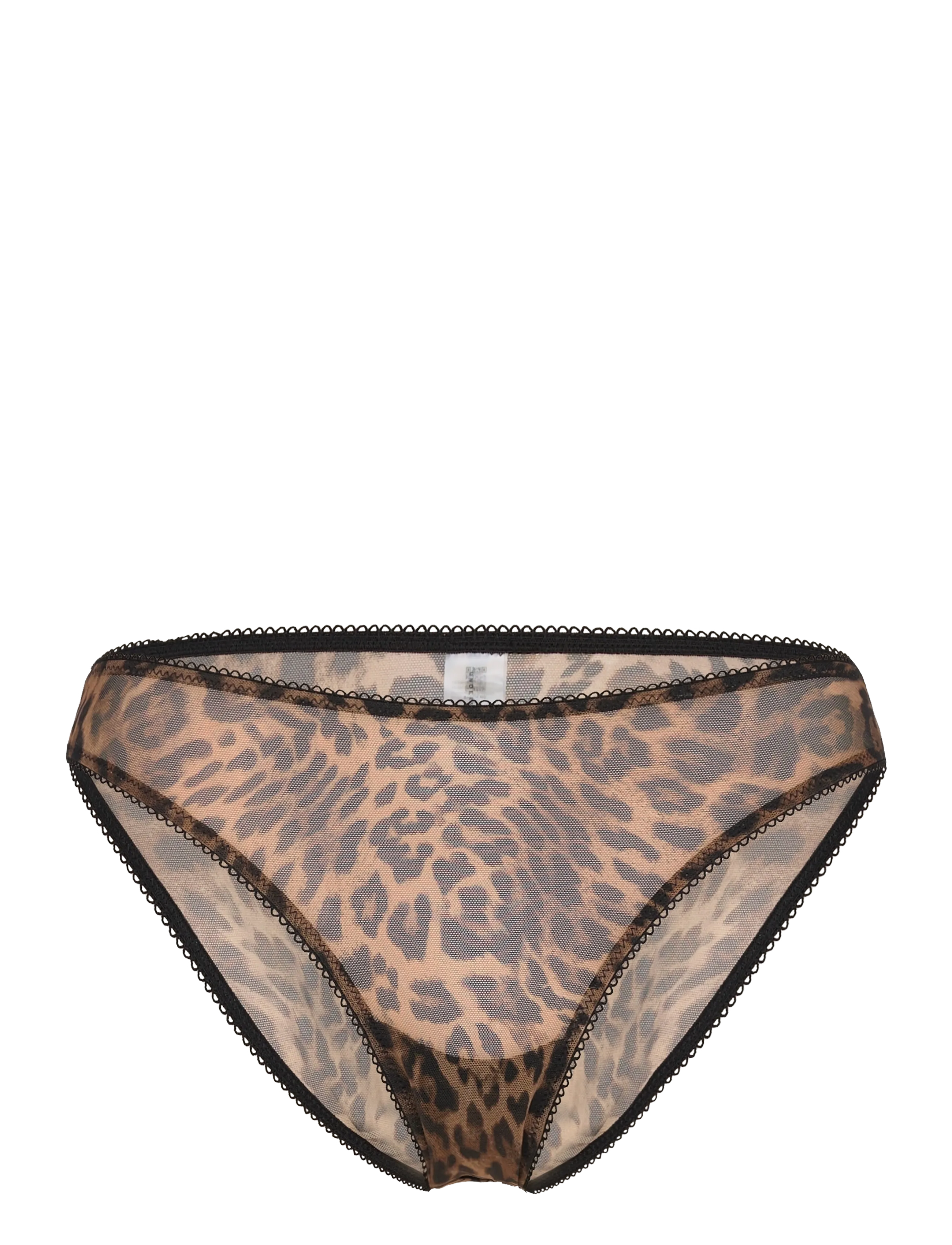 Understatement Underwear Mesh Bikini Briefs - Unterwäsche - DARK LEOPARD / brown