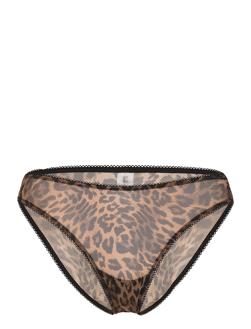 Understatement Underwear - Mesh Bikini Briefs - majtki - dark leopard - 1