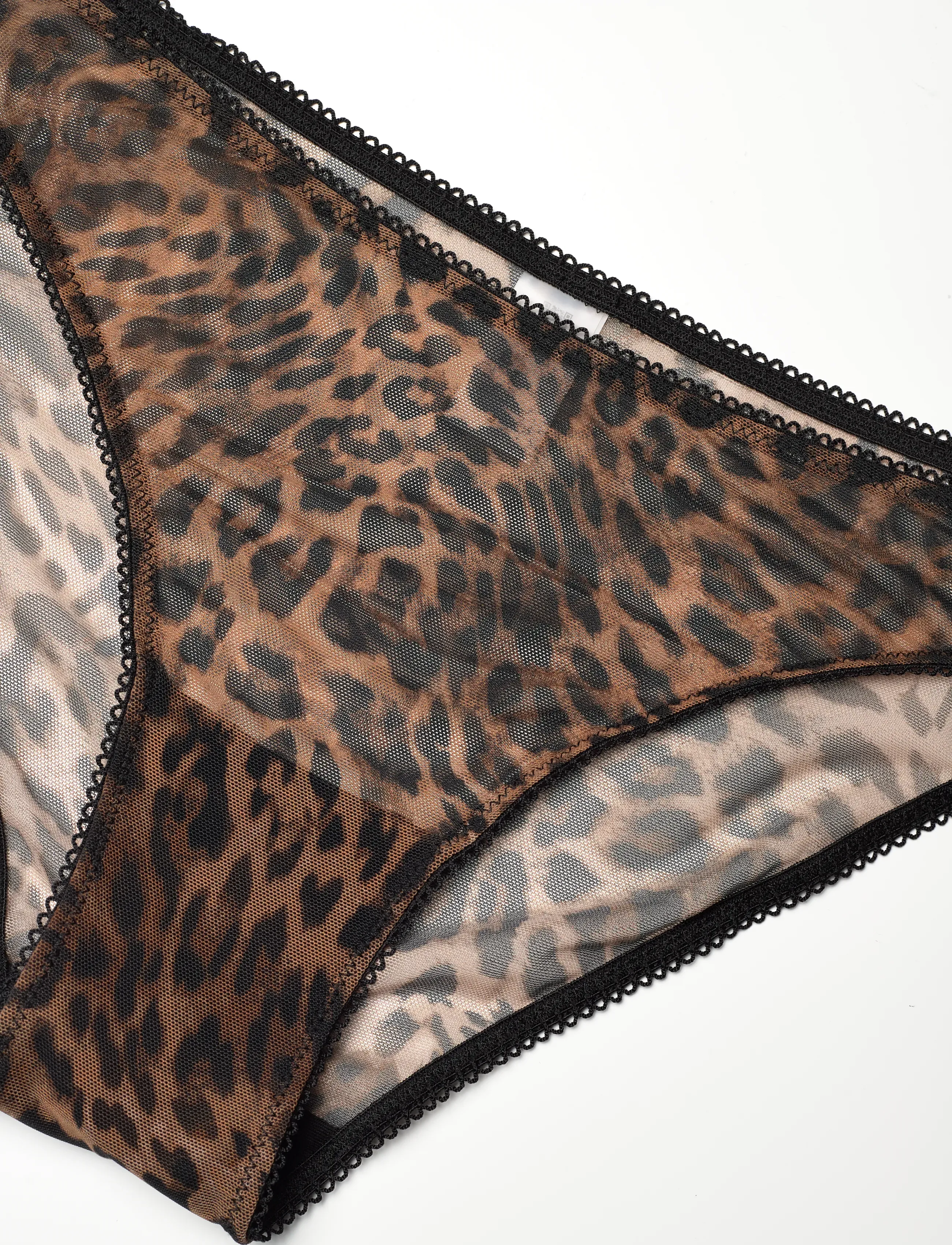 Understatement Underwear - Mesh Bikini Briefs - briefs - dark leopard - 4