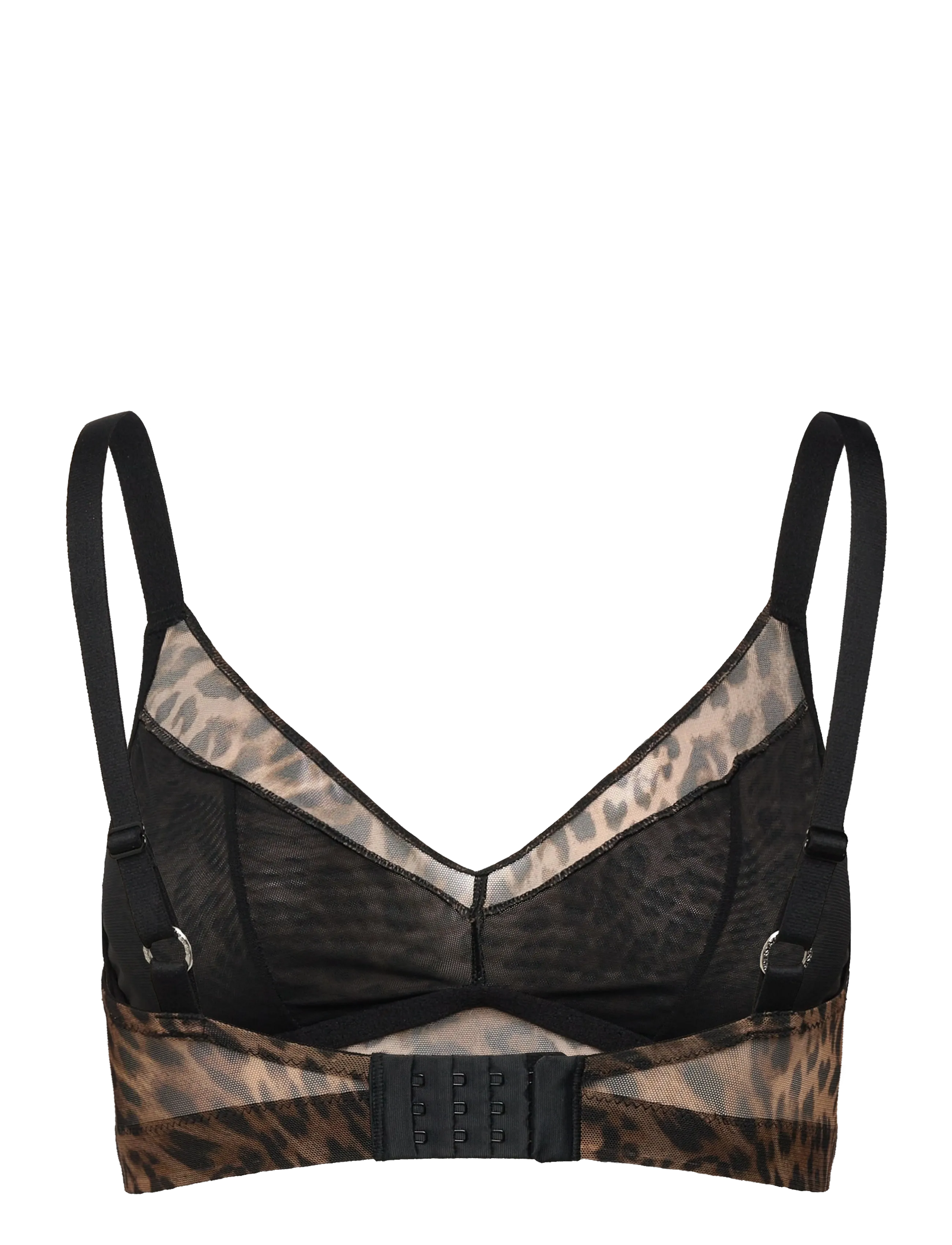 Understatement Underwear - Mesh Support Bra - kaarituettomat rintaliivit - dark leopard - 2