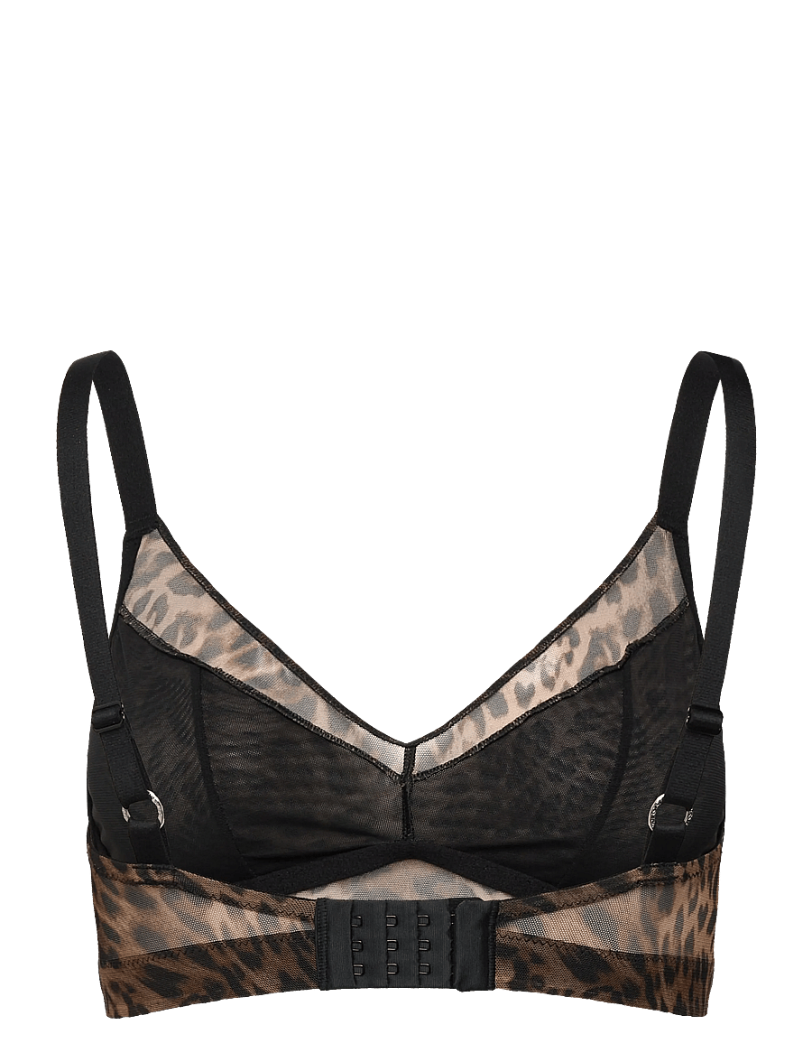 Understatement Underwear - Mesh Support Bra - kaarituettomat rintaliivit - dark leopard - 2
