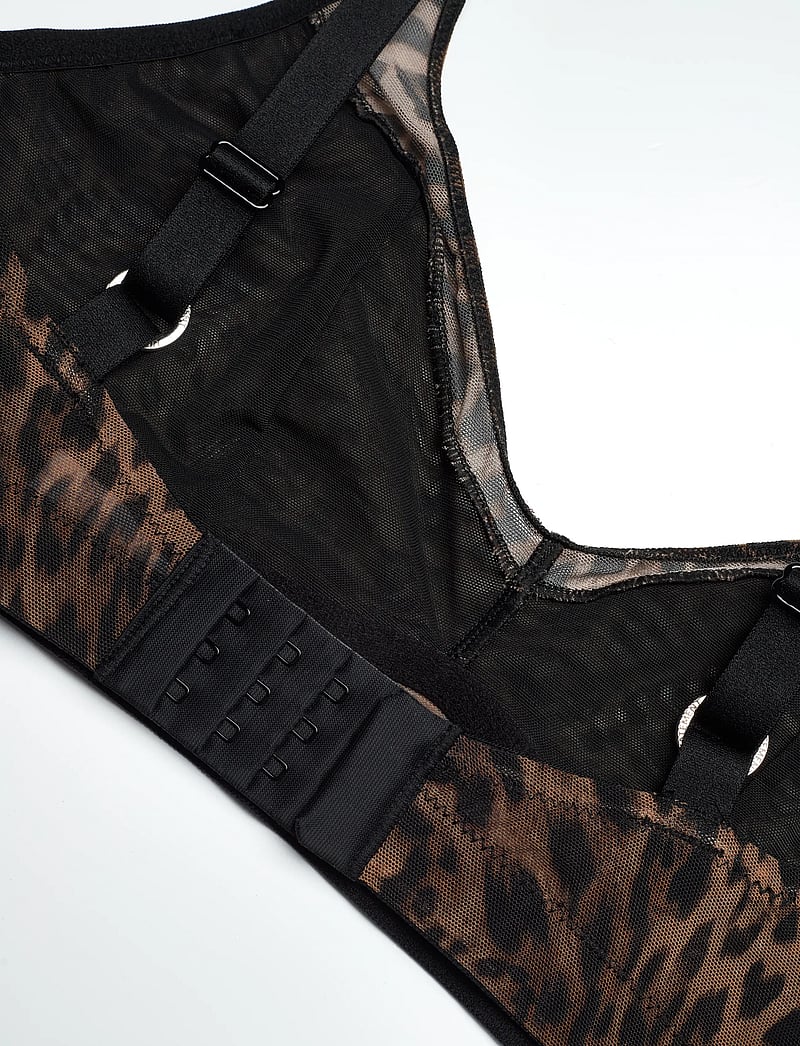 Understatement Underwear - Mesh Support Bra - tugikaarteta rinnahoidjad - dark leopard - 3