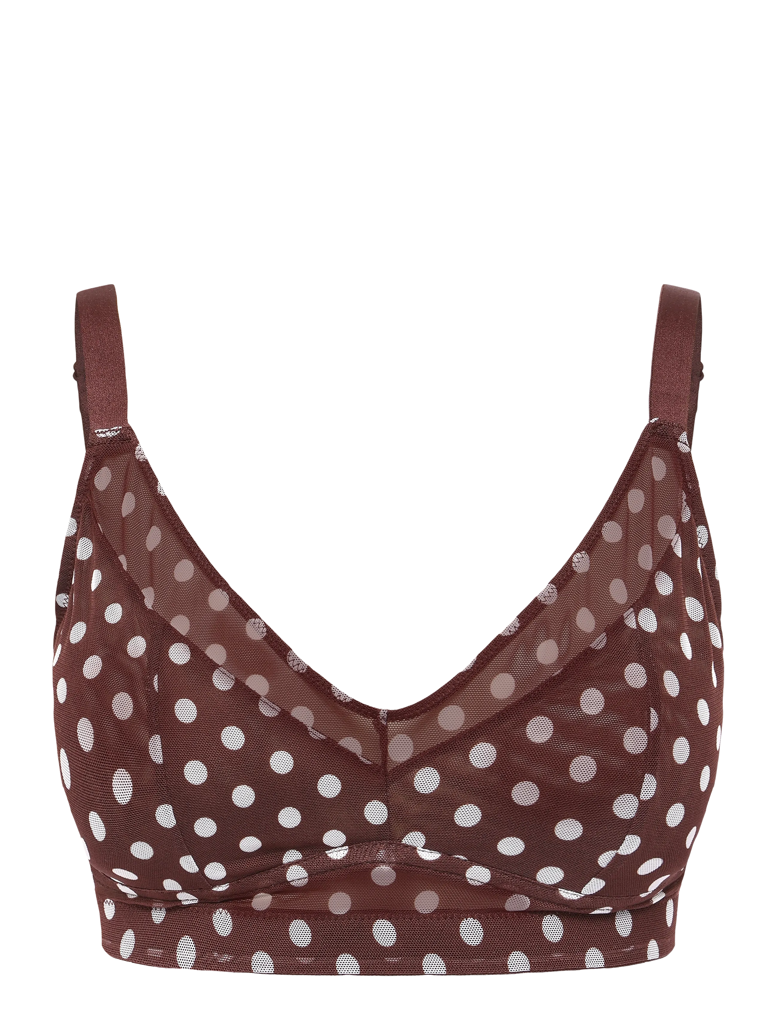 Understatement Underwear Mesh Support Bra, Kvinder, Mesh BH, Brun, Str: XS