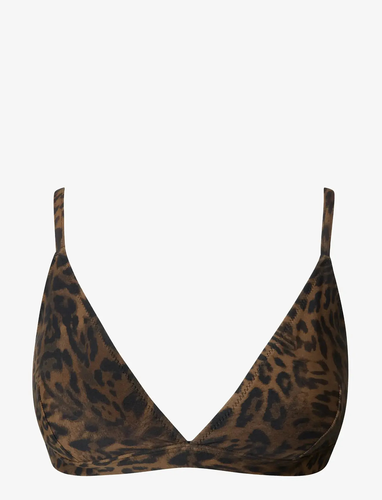 Understatement Underwear - Triangle Bikini Top - triangelformad bikinis - dark leopard - 1