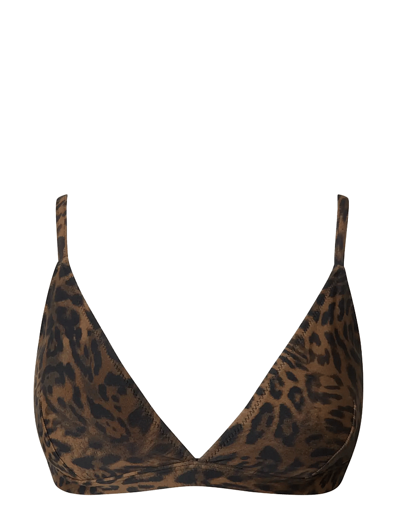 Understatement Underwear - Triangle Bikini Top - triangelformad bikinis - dark leopard - 1