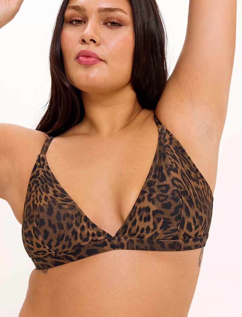 Understatement Underwear - Triangle Bikini Top - triangelformad bikinis - dark leopard - 4