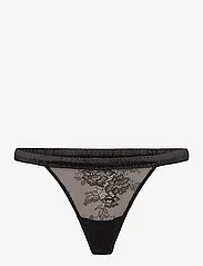 Understatement Underwear - Lace Satin Thong - madalaimad hinnad - black - 0