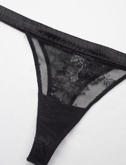 Understatement Underwear - Lace Satin Thong - madalaimad hinnad - black - 5
