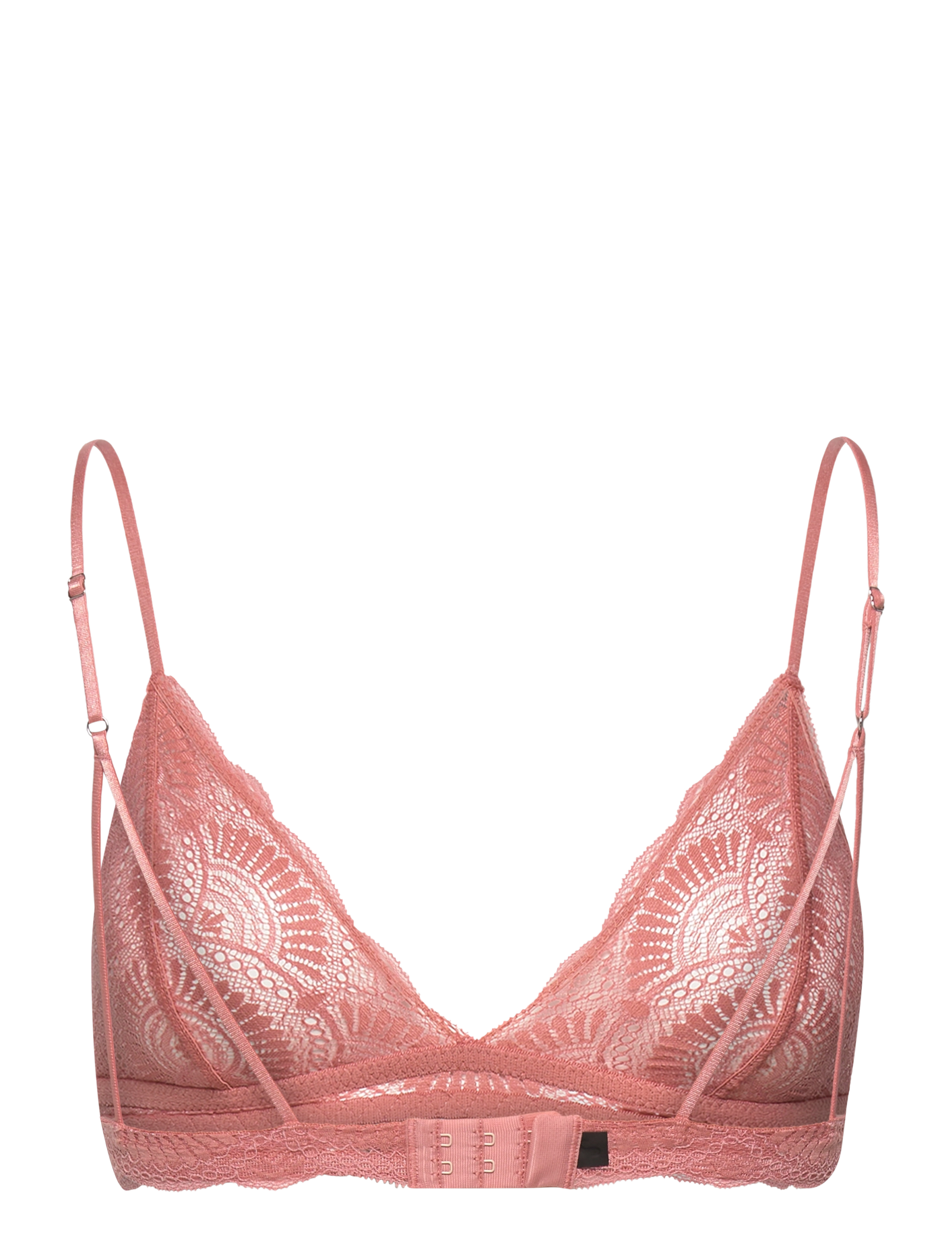 Understatement Underwear - Birgitta Lace Triangle Bralette - faded pink - 1