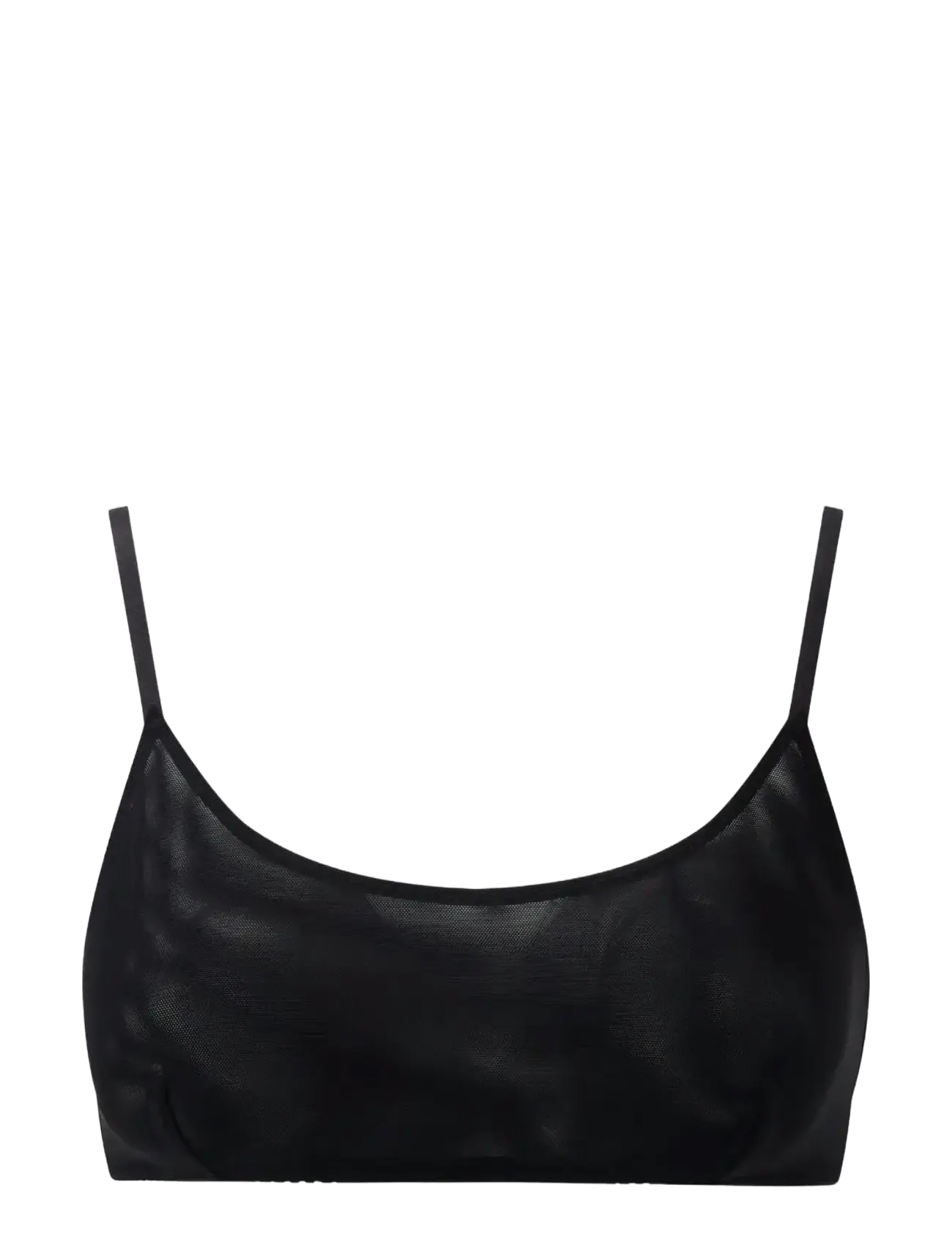 UNDERSTATEMENT Unterwäsche Mesh Scoop Bralette Schwarz - XL - Damen