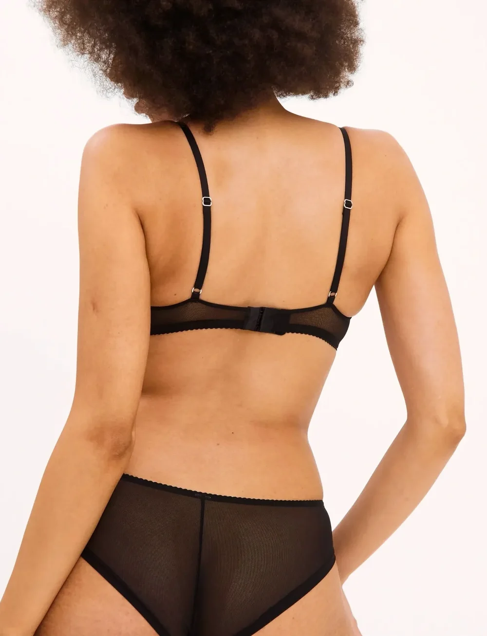 Understatement Underwear - Mesh Scoop Bralette - bralette - black - 3