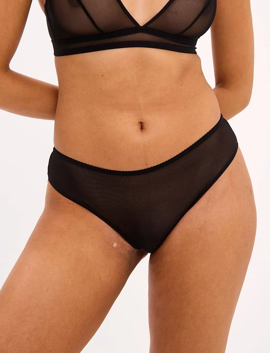 Understatement Underwear - Mesh Cheeky - brazilian slips - black - 3