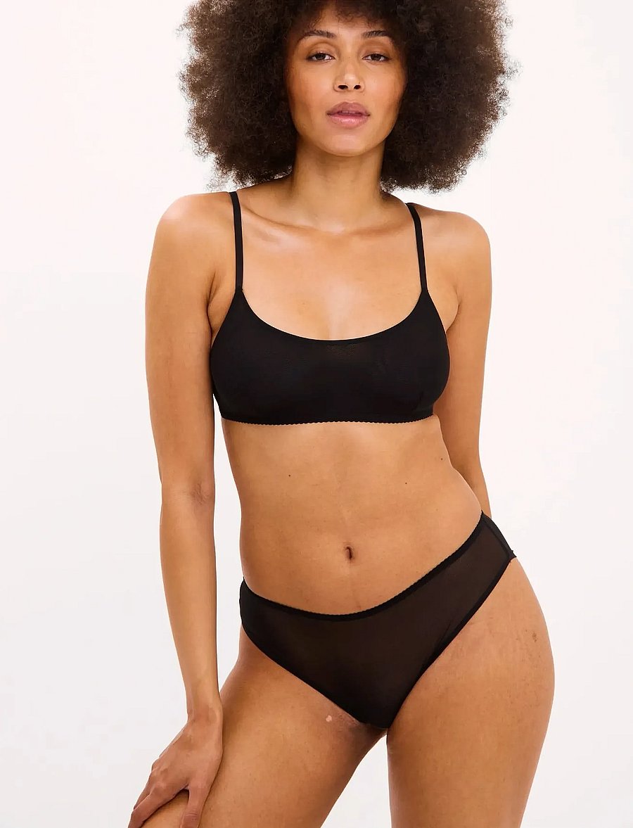 Understatement Underwear - Mesh Cheeky - brazilian slips - black - 4