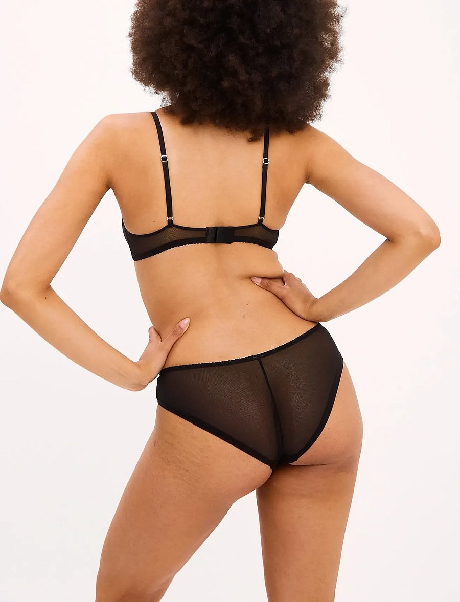 Understatement Underwear - Mesh Cheeky - brazilian slips - black - 5