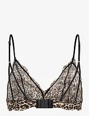 Understatement Underwear - Lace Triangle Bralette 001 - bralette-rintaliivit - gold leopard - 1
