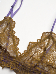 Understatement Underwear - Lace Triangle Bralette 001 - bralette - olive/lavender - 3