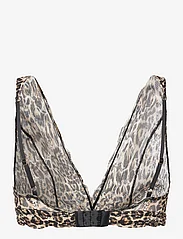 Understatement Underwear - Lace Plunge Bralette - rinnahoidja - gold leopard - 1