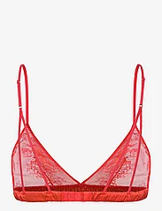 Understatement Underwear - Lace Satin Triangle Bralette - kaarituettomat rintaliivit - fiery red - 1