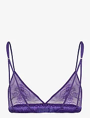 Understatement Underwear - Lace Satin Triangle Bralette - tugikaarteta rinnahoidjad - lilac - 1