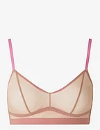 Mesh Balconette - SAND / CANDY PINK