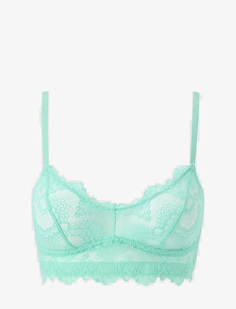 Understatement Underwear - Mesh Balconette - bralette - turquoise - 1