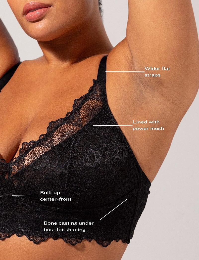 Understatement Underwear - Mesh Support+ Bralette - bralette - black - 5