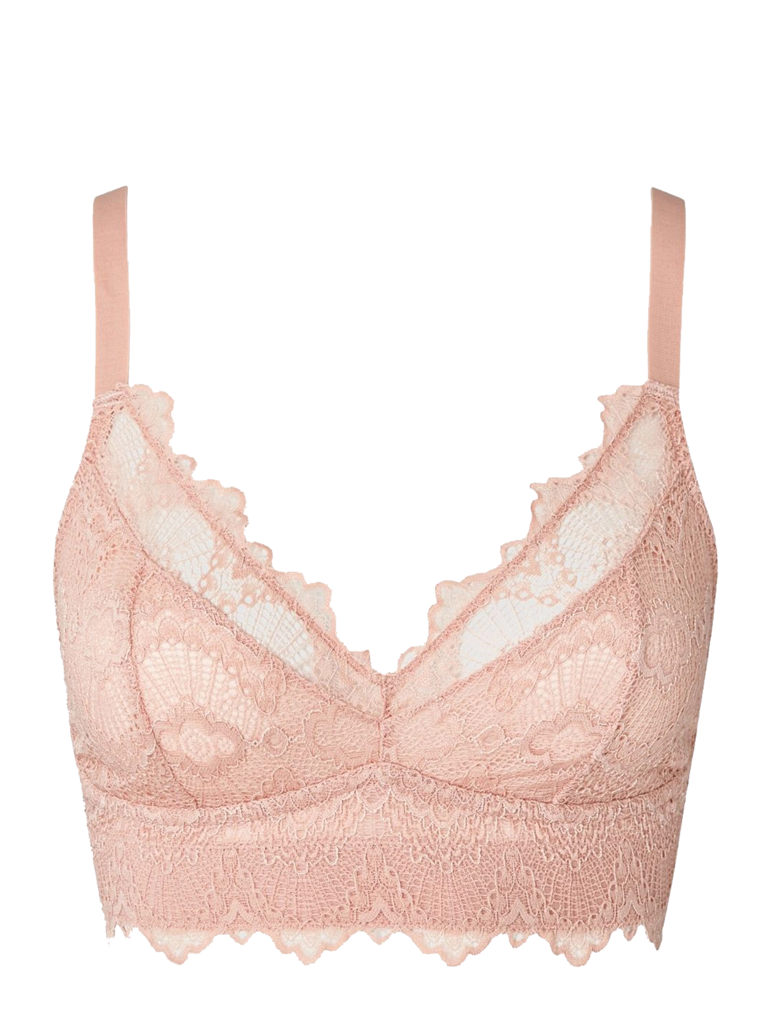 Understatement Underwear Mesh Support+ Bralette - Understatement Underwear - NUDE / pink/rose