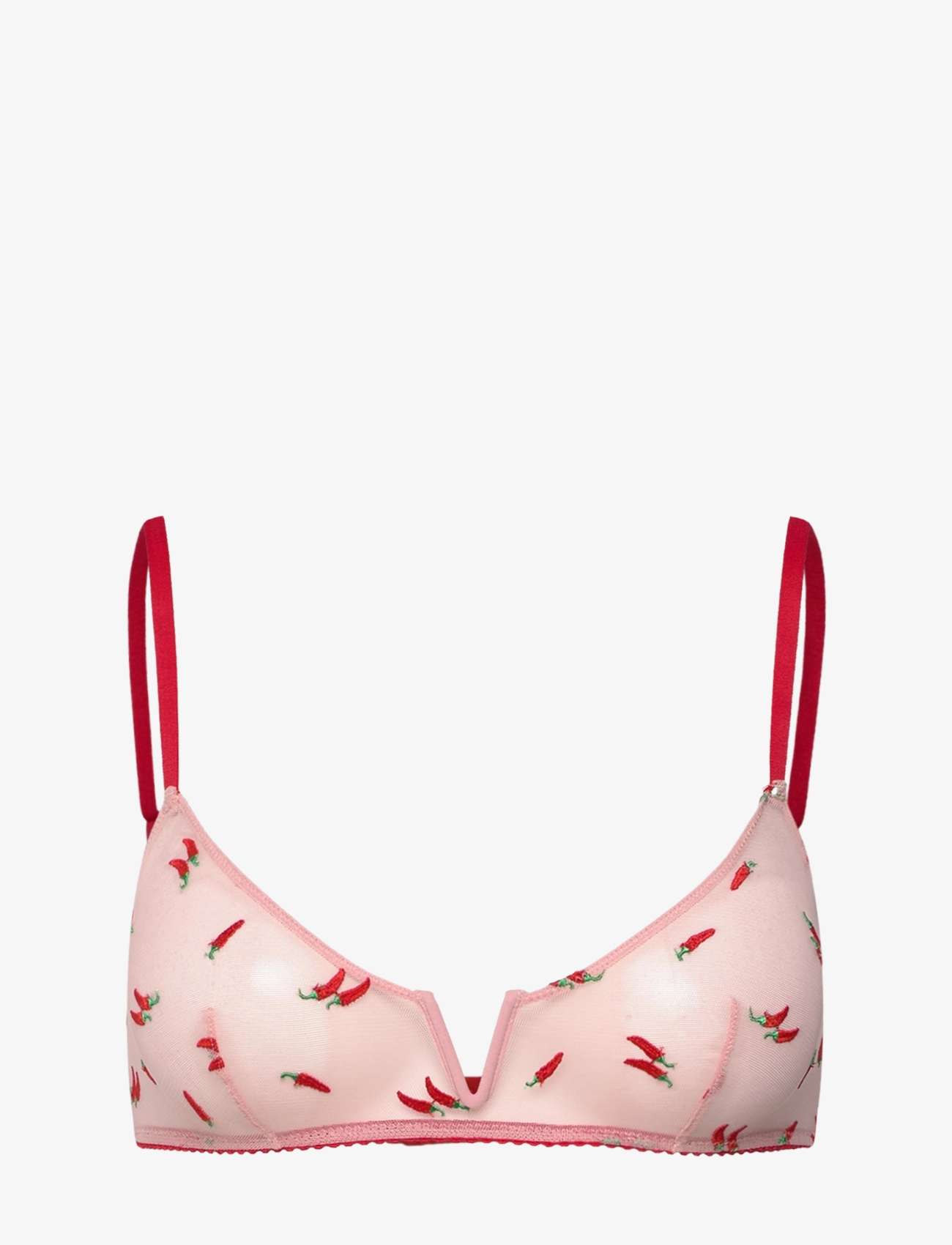 POWDER PINK/FIERY RED