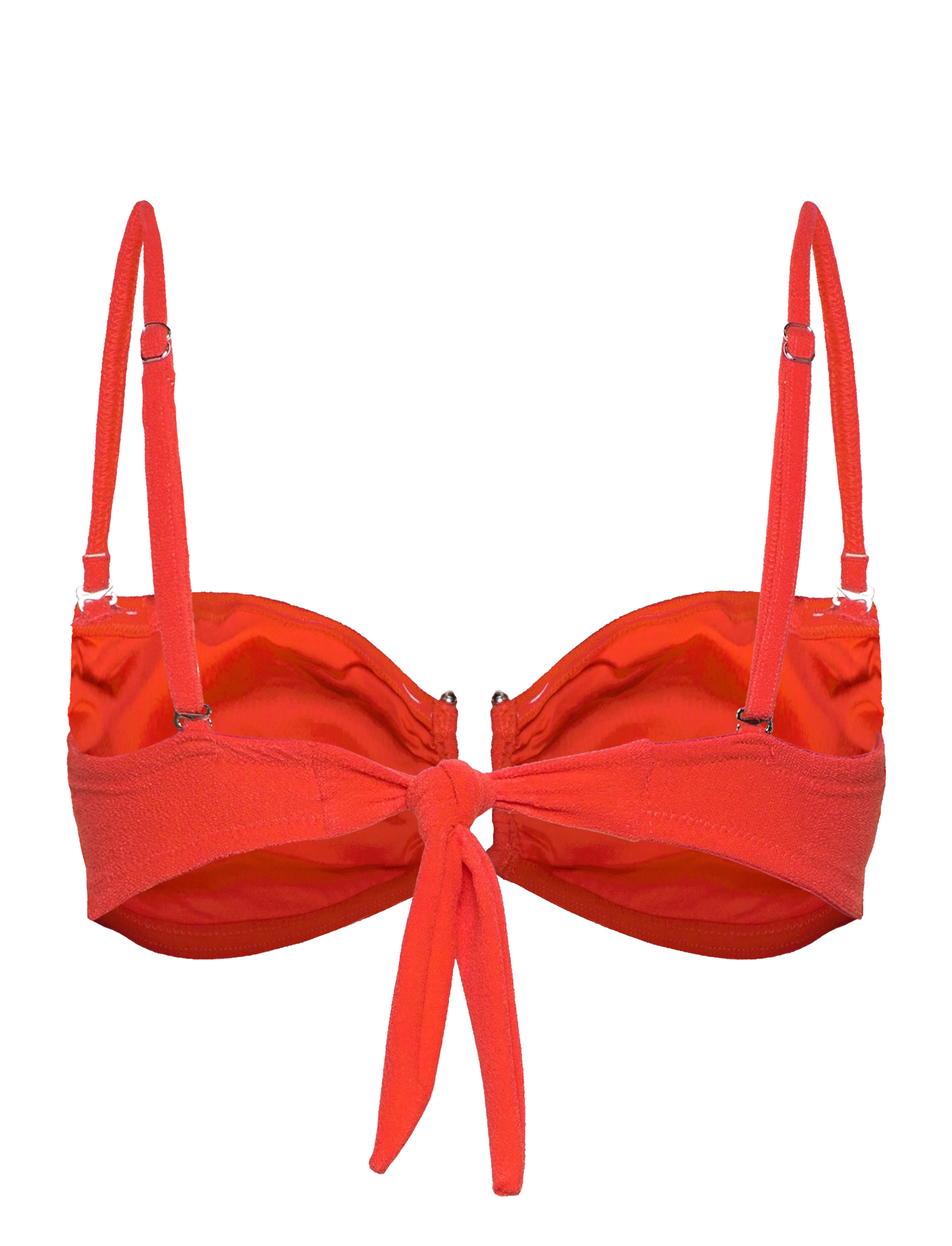 Understatement Underwear - Bandeau Bikini Top - bandeau-bikinis - papaya - 2