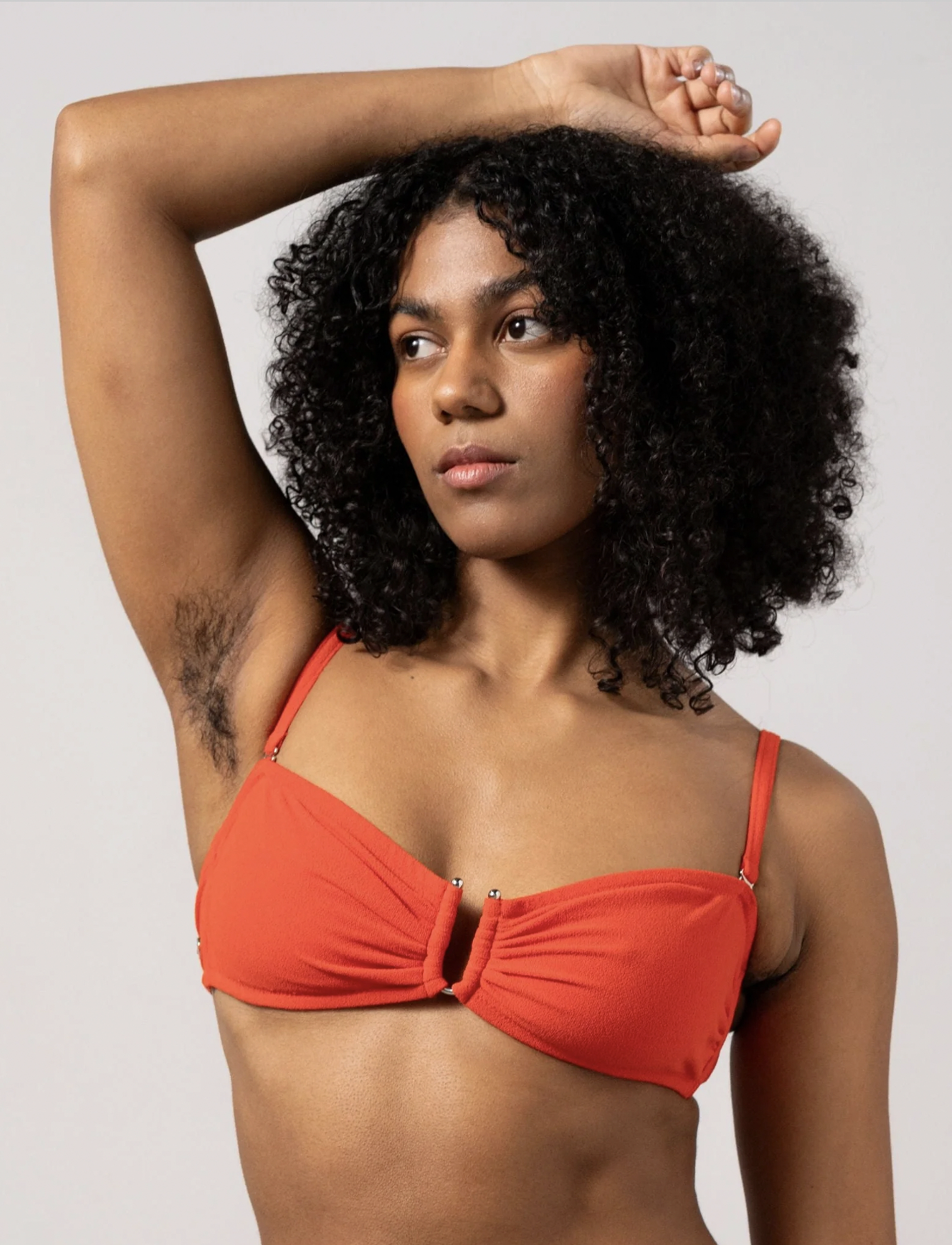 Understatement Underwear - Bandeau Bikini Top - bandeau-bikinis - papaya - 5