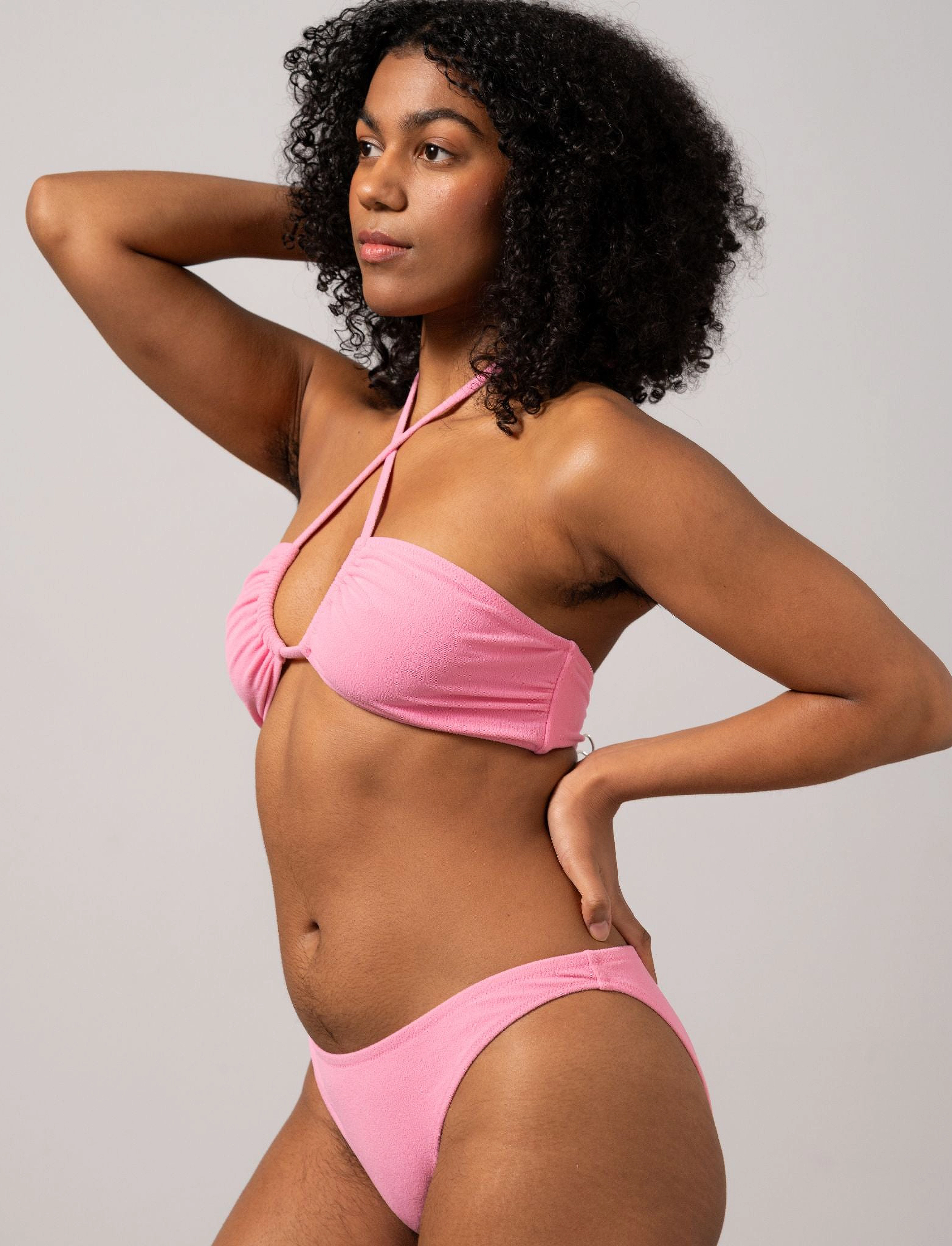 Understatement Underwear - Strappy Bandeau Bikini Top - bandeau-bikini - pink - 5