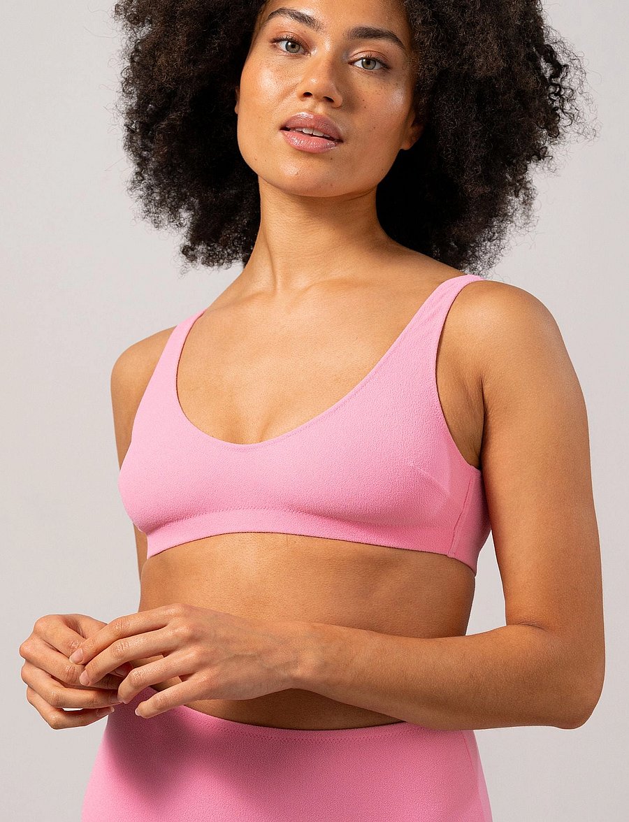 Understatement Underwear - Scoop Bikini Top - bandeau-bikini-oberteile - candy pink - 2