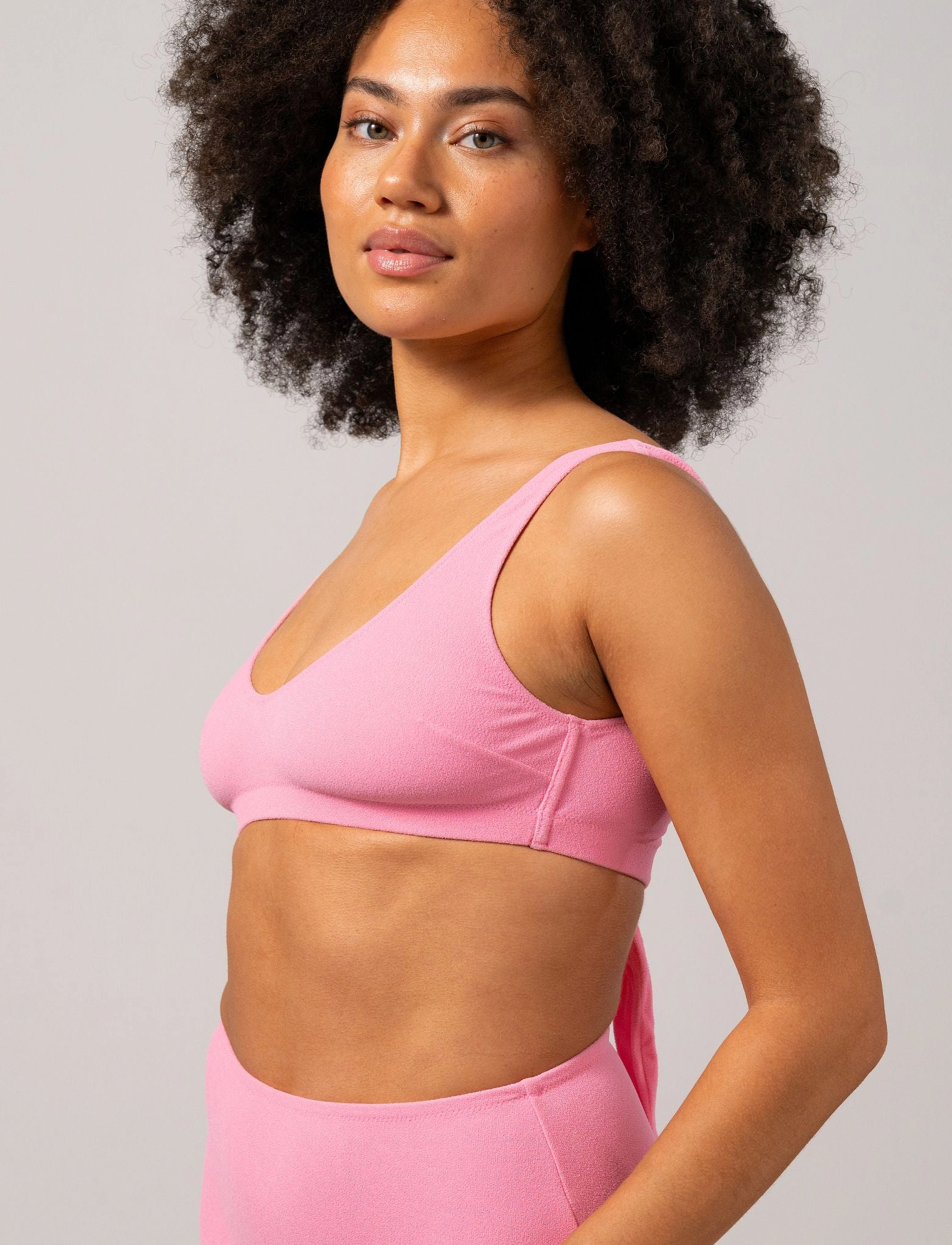 Understatement Underwear - Scoop Bikini Top - bandeau-bikini - candy pink - 5