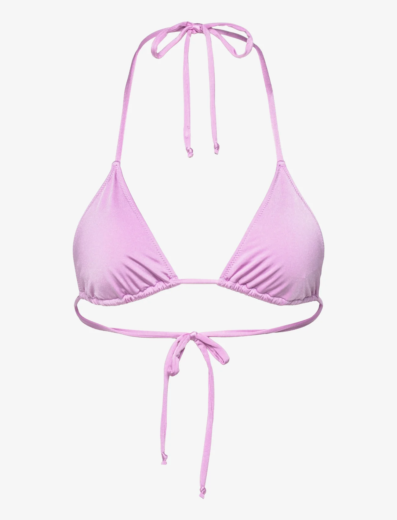 Understatement Underwear - Strappy Triangle Bikini Top - triangelformad bikinis - lavender - 0