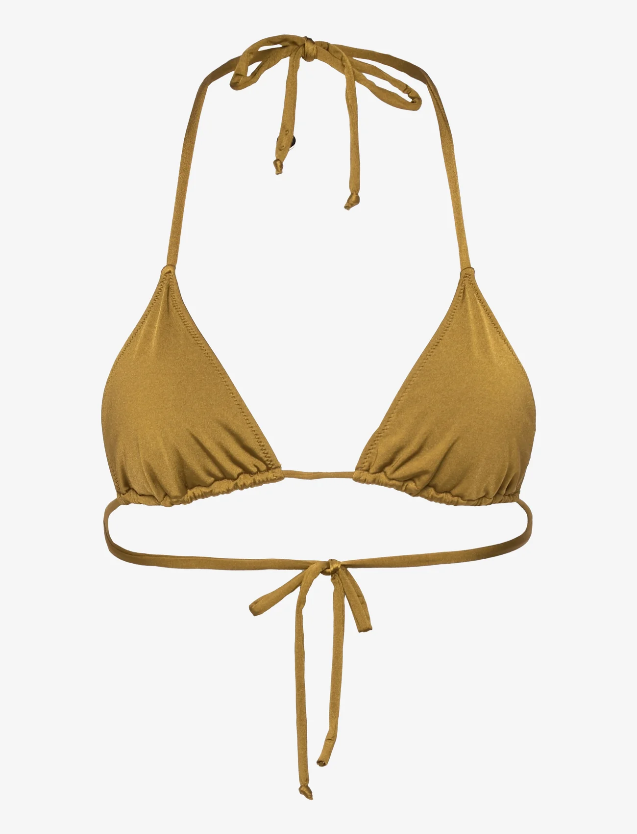 Understatement Underwear - Strappy Triangle Bikini Top - bikinis med trekantform - olive - 0