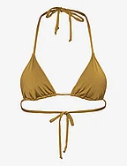 Strappy Triangle Bikini Top - OLIVE