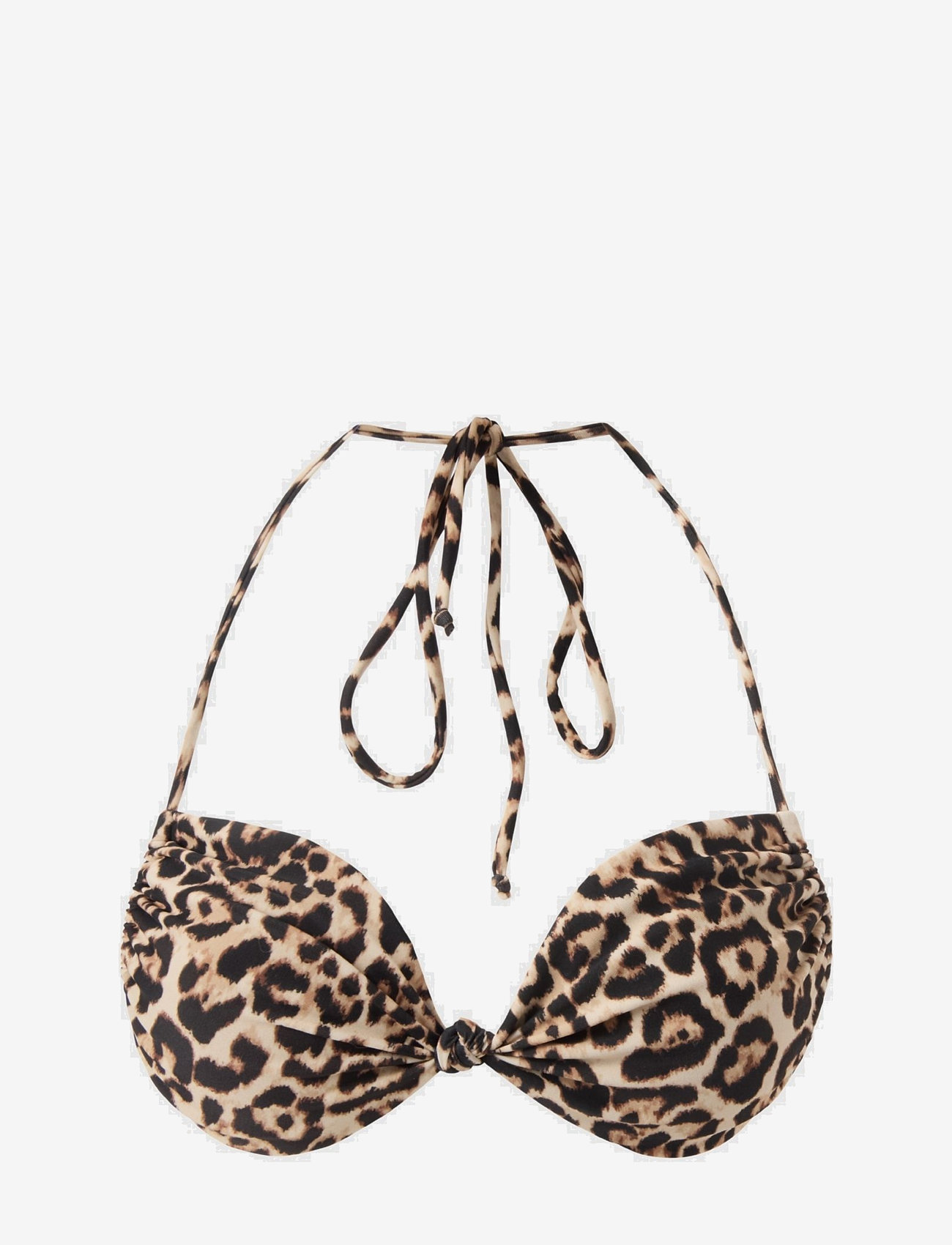 Understatement Underwear - Flipped Triangle Bikini Top - paelast bikiinide ülaosad - leopard - 0
