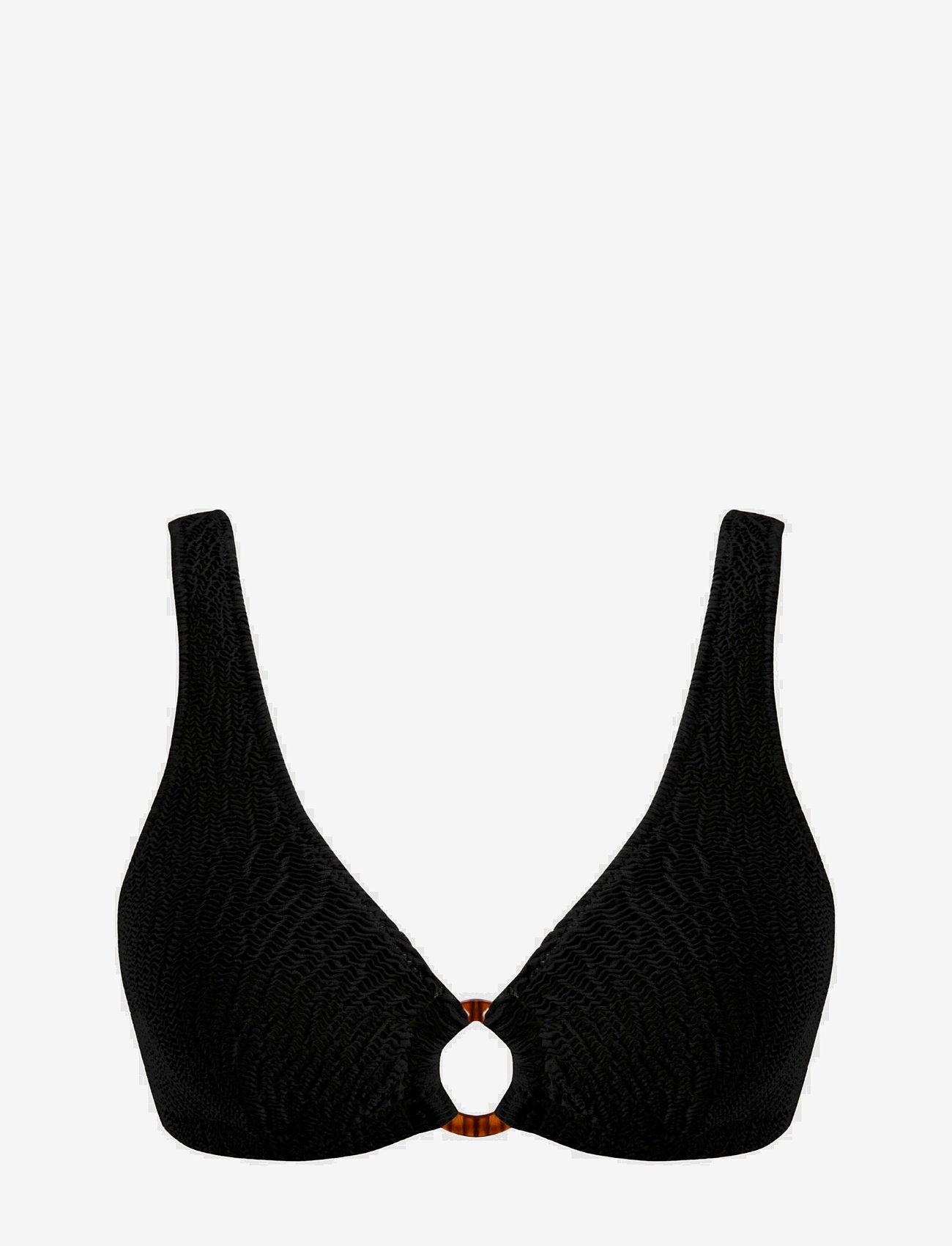 Understatement Underwear - Ring Scoop Top - dreieck-bikini-oberteile - black - 0