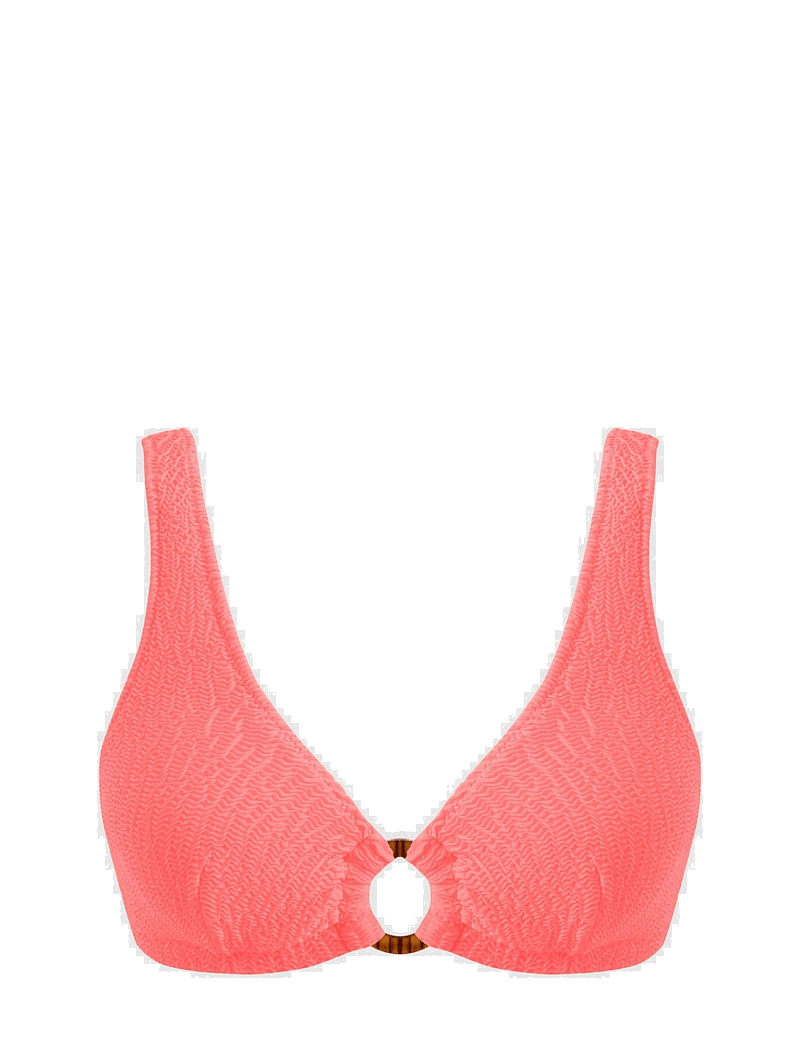 Understatement Underwear - Ring Scoop Top - dreieck-bikini-oberteile - coral - 1