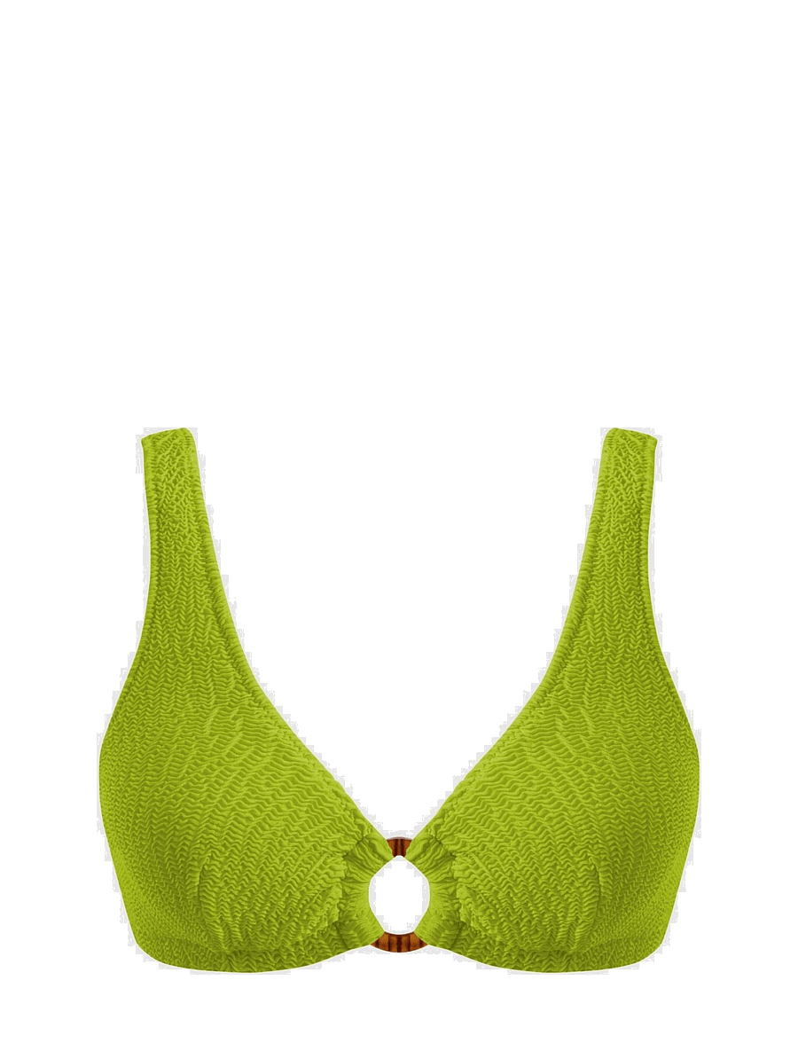 Understatement Underwear - Ring Scoop Top - trekantsbikinier - matcha - 1
