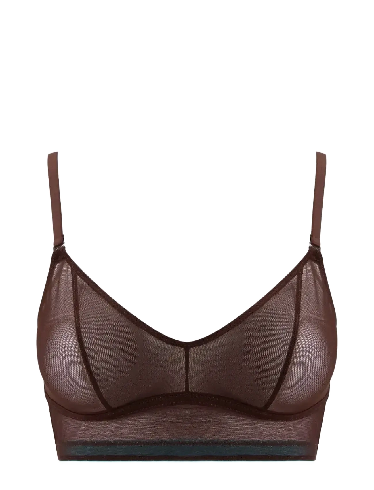 UNDERSTATEMENT Unterwäsche Mesh Balconette Braun - XXL - Damen