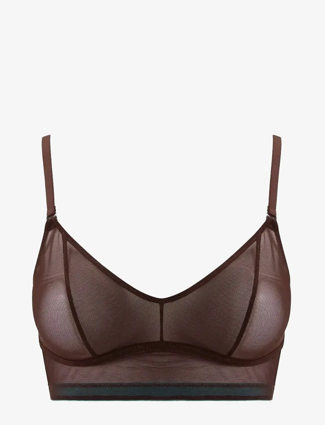 Understatement Underwear - Mesh Balconette - bralette - coffee - 0