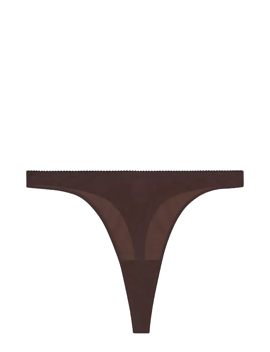 Understatement Underwear - Mesh Thong - tangas - coffee - 1