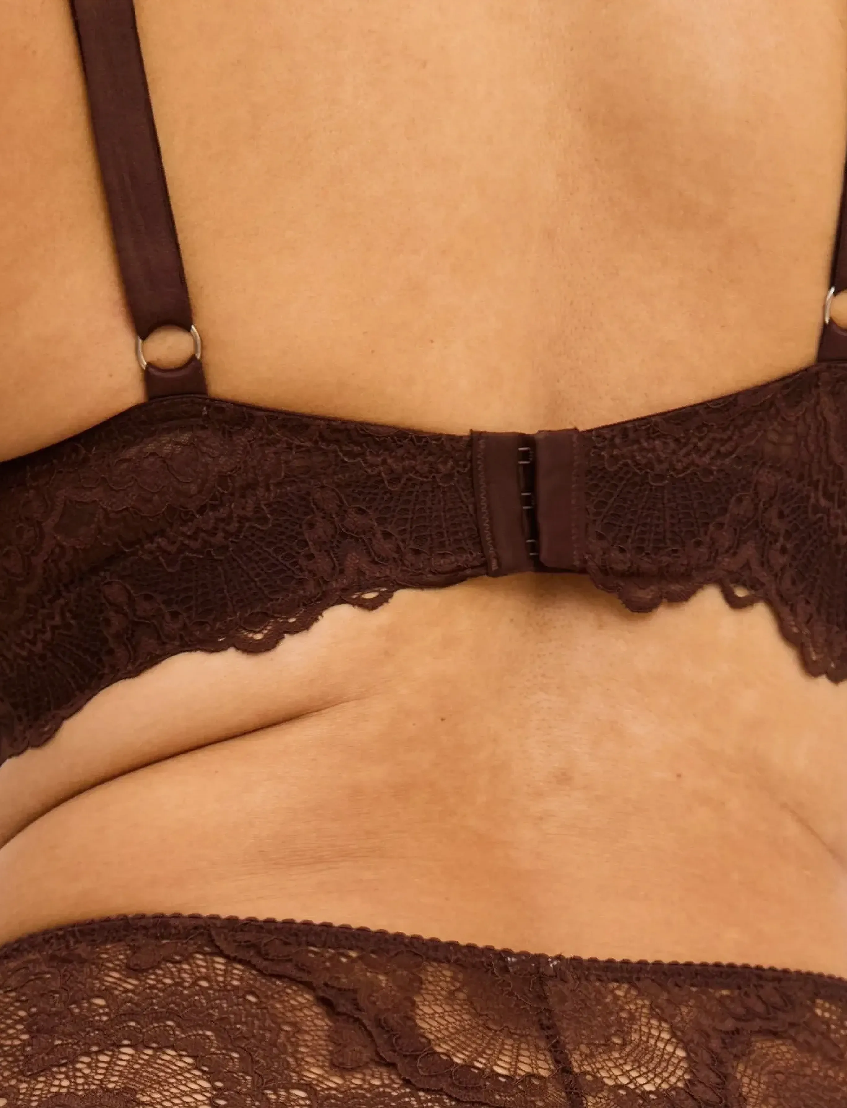 Understatement Underwear - Lace Support Bra - coffee - 5
