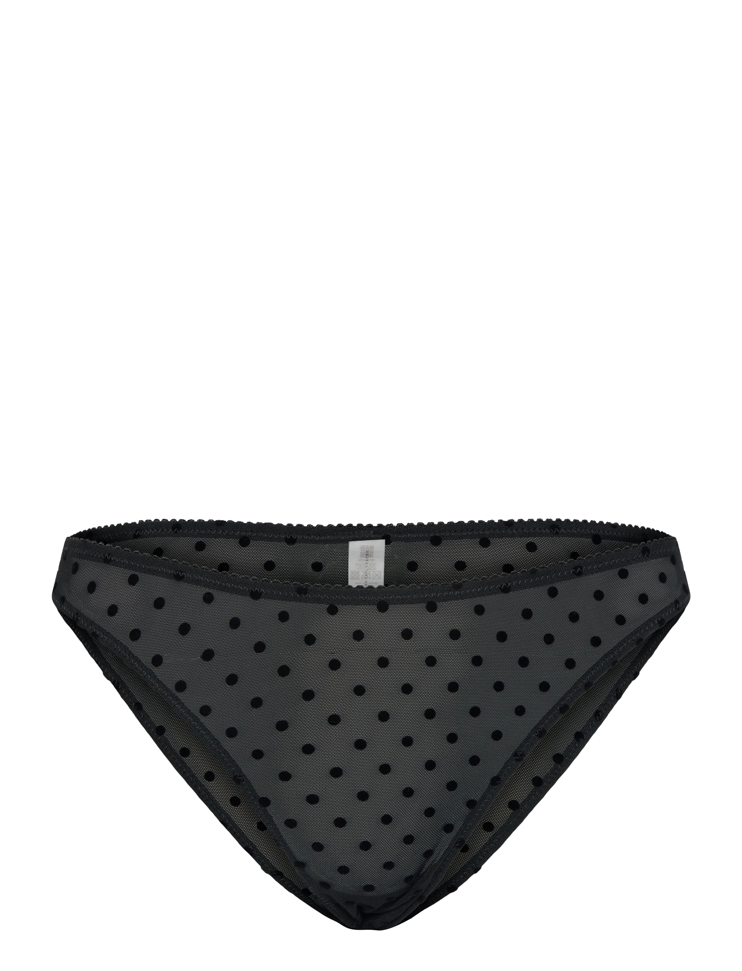 Understatement Underwear Mesh Bikini Briefs - Slips - BLACK DOTS / black
