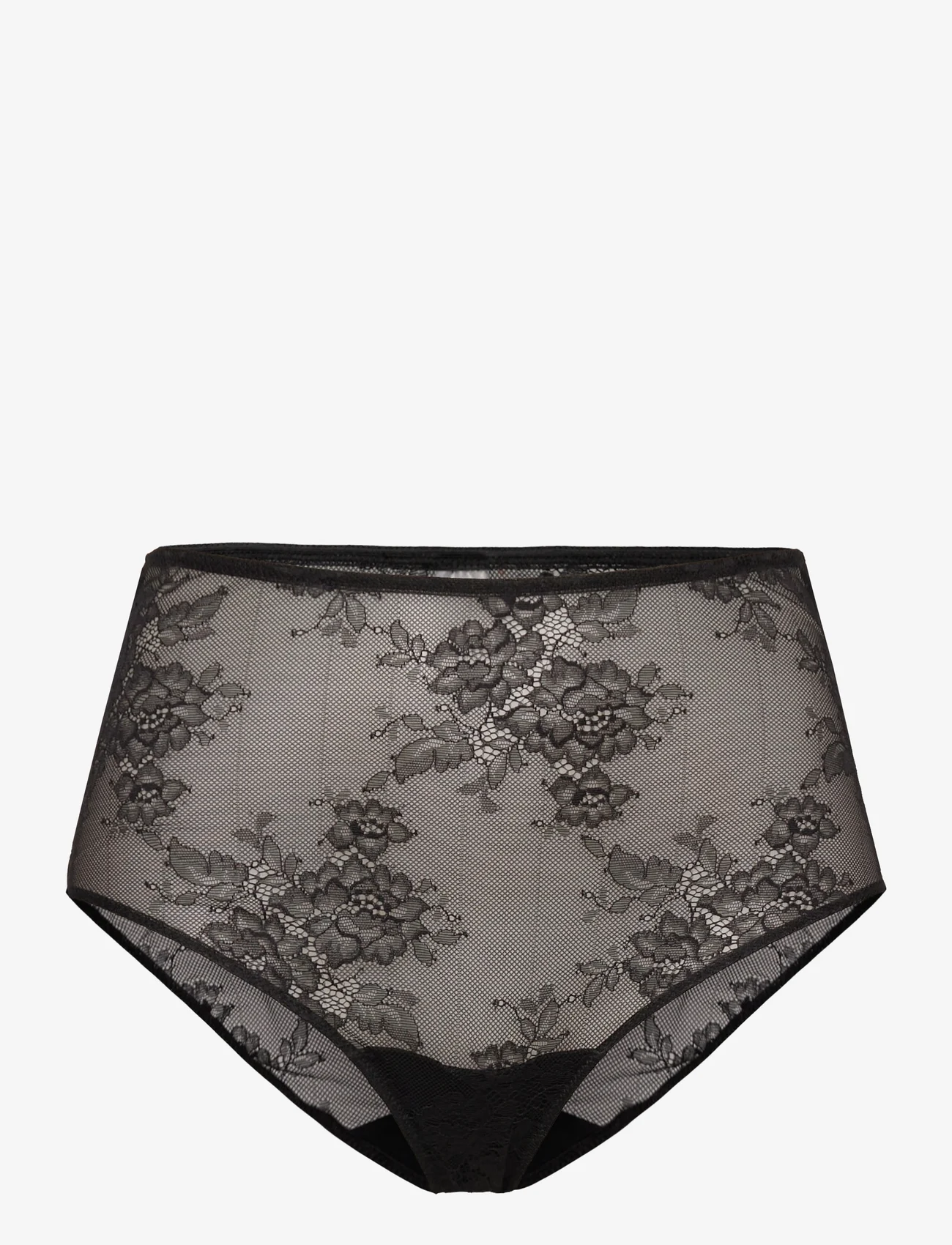 Understatement Underwear - Lace Highwaist Briefs - madalaimad hinnad - black - 0